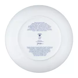 Decorative plate "Ellipse-2" with a pattern "Totem. The Wolf"
